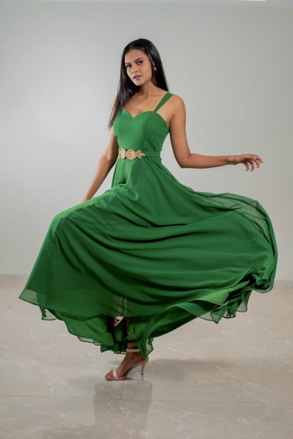 Leafy Green Long Tunic - Image 3