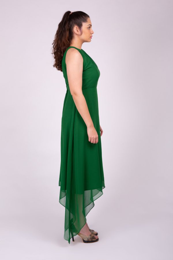 Leafy Green Asymmetric Tunic - Image 3