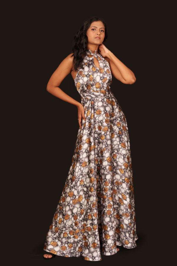 Diamond Print Maxi Dress - Image 2