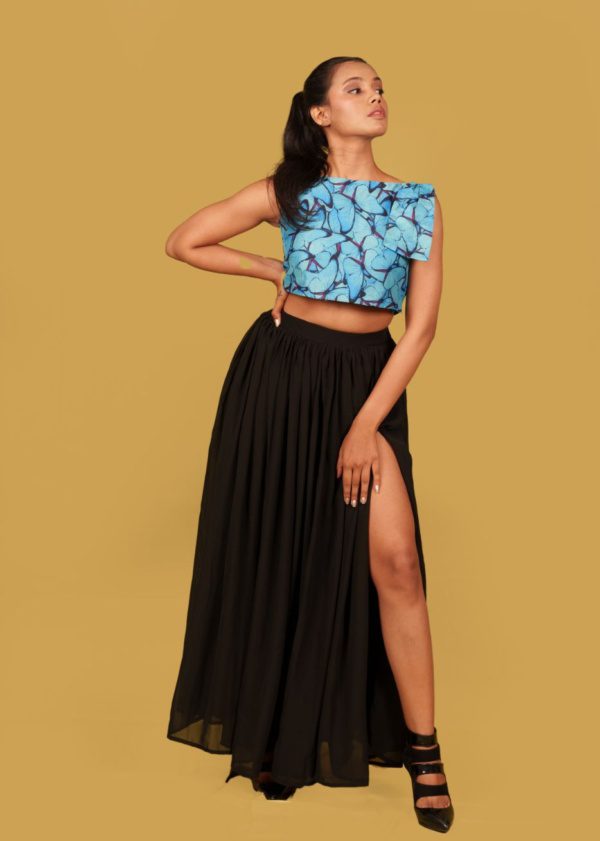 Black and Blue Butterfly Co-ord