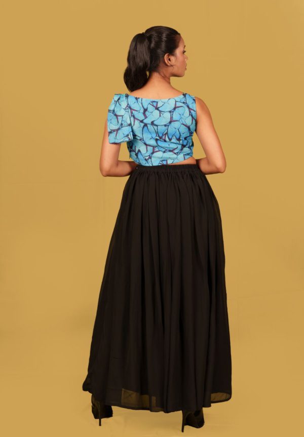 Black and Blue Butterfly Co-ord - Image 3