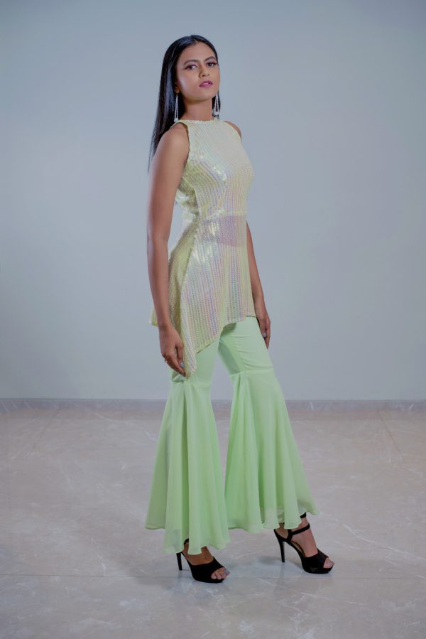 Light Green Halter Co-ord Set - Image 2