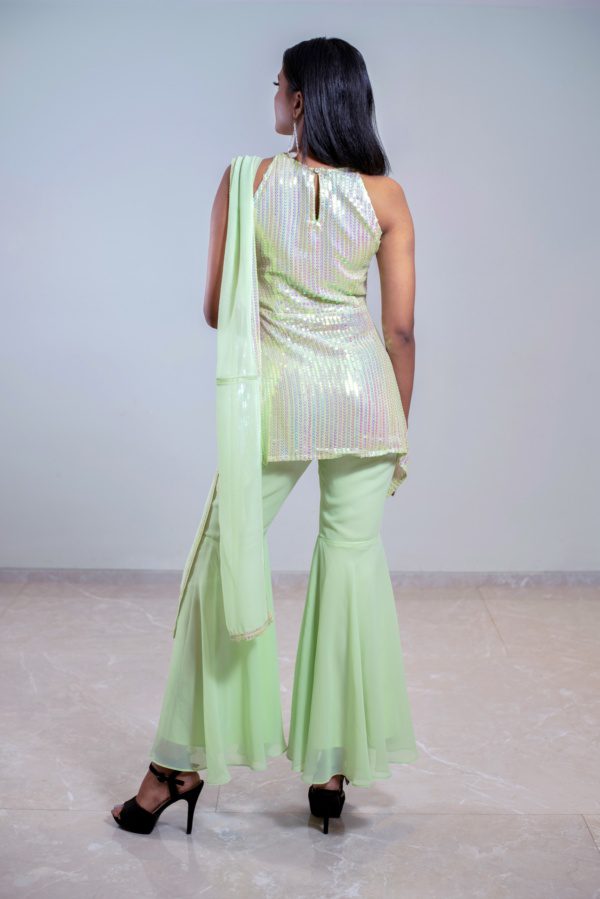 Light Green Halter Co-ord Set - Image 3