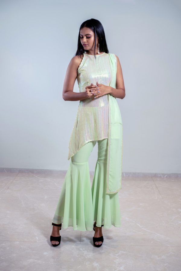 Light Green Halter Co-ord Set - Image 4