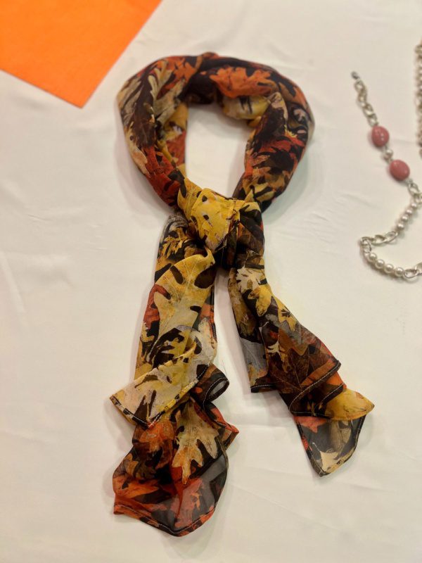 Multi Color Autumn Print Scarf